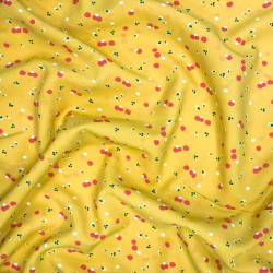 Printed Viscose NOZBI Lemon / Grenadine